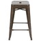Flash Furniture Gray 24" High Metal Stool, PK4 4-ET-31320-24-GN-R-GG - alternate 5